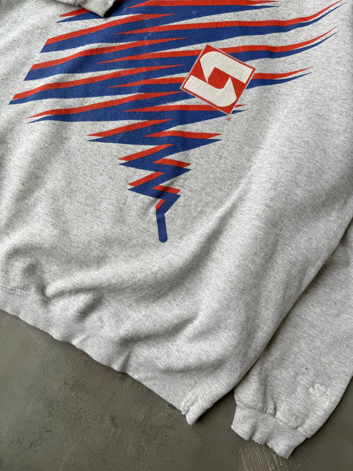 Distressed Syracuse University Sweatshirt 90's - Large