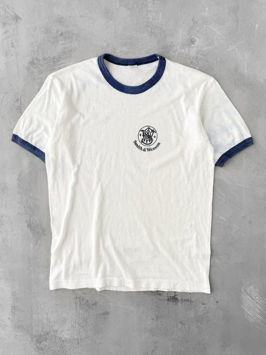 Smith & Wesson Ringer T-Shirt 80's - Medium
