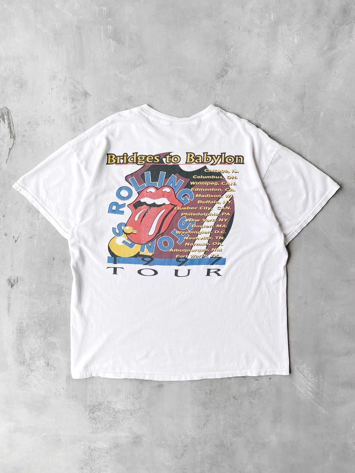 Rolling Stones Bridges to Babylon T-Shirt '97 - XL