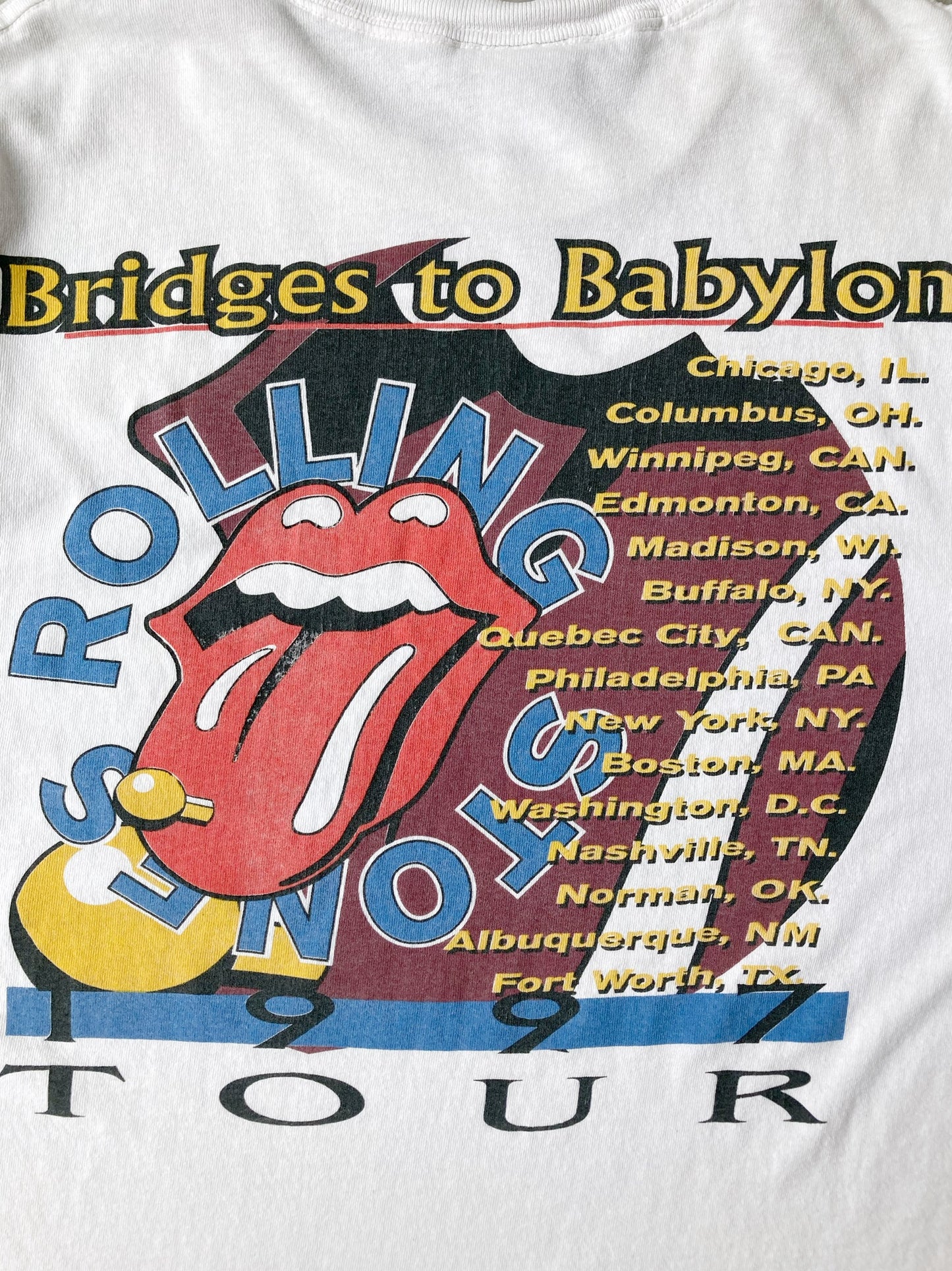 Rolling Stones Bridges to Babylon T-Shirt '97 - XL