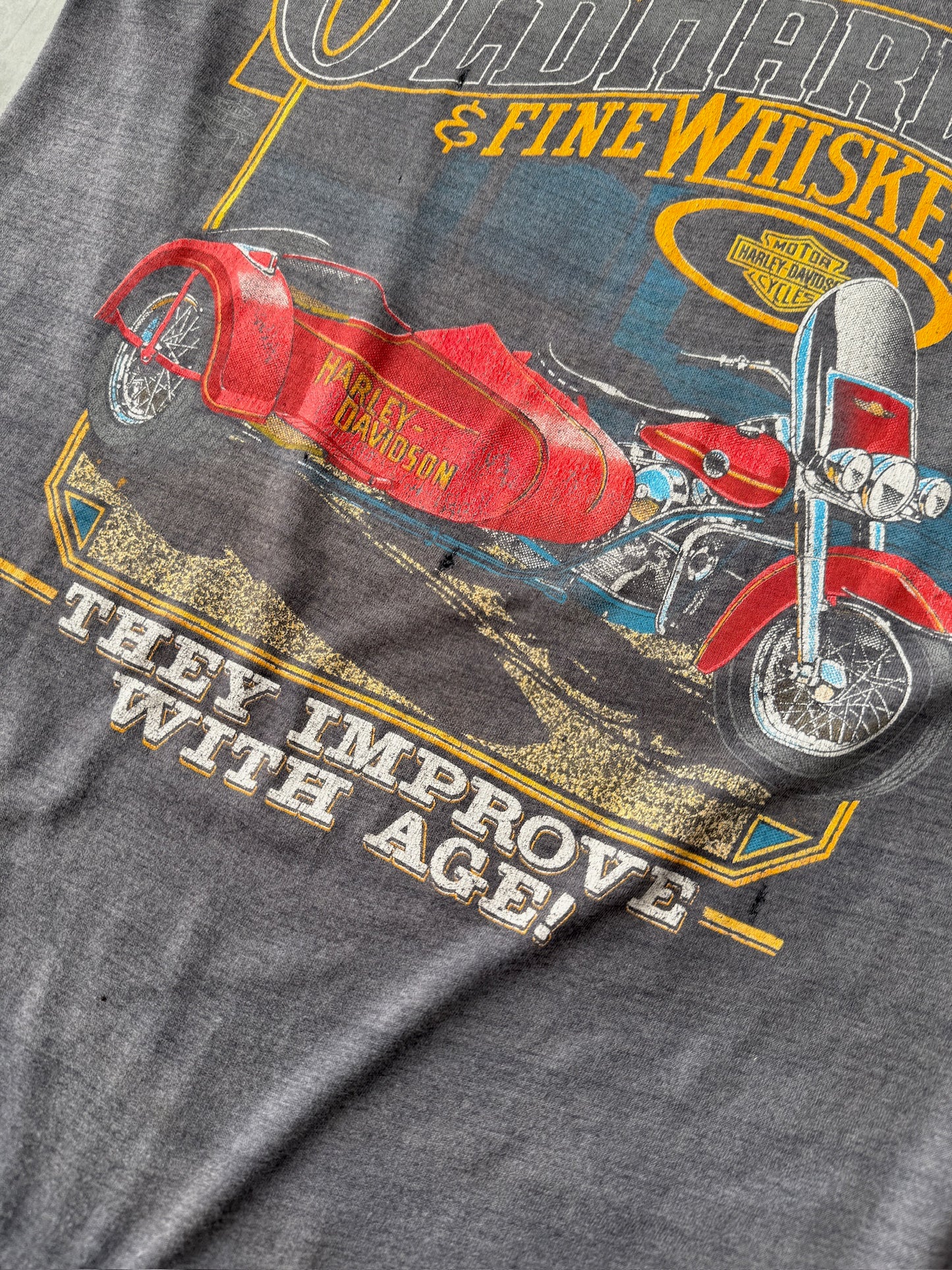 Harley-Davidson "Fine Whiskey" T-Shirt '88 - Large