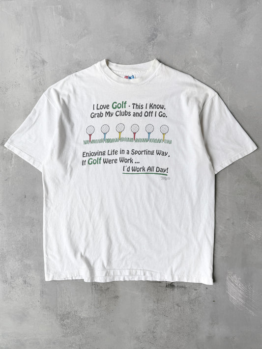I Love Golf T-Shirt 90's - XL