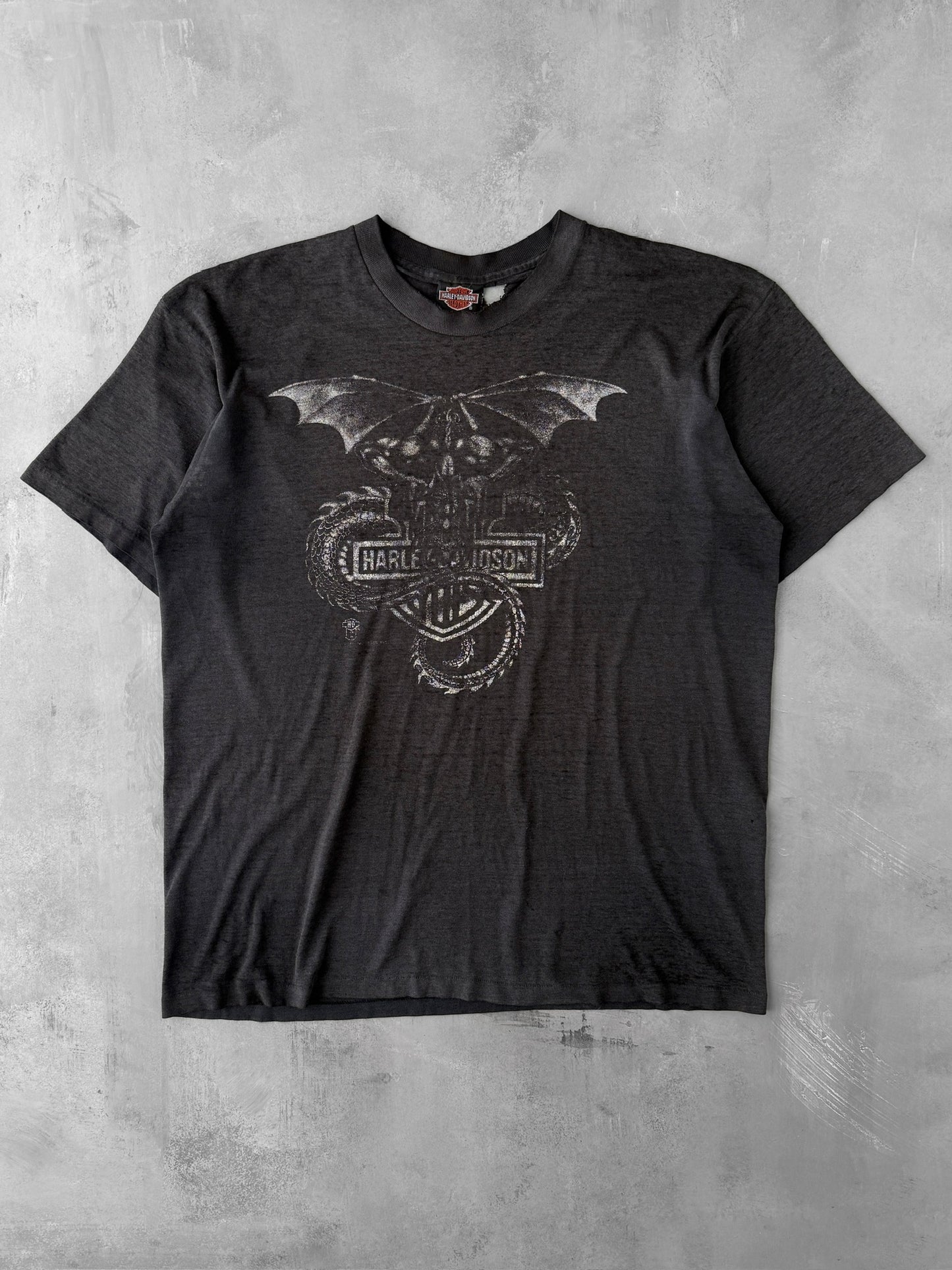 Harley-Davidson Dragon T-Shirt 80's - XL