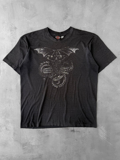 Harley-Davidson Dragon T-Shirt 80's - XL