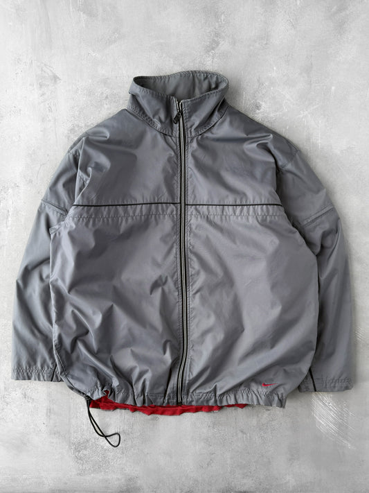 Gray Nike Full Zip Jacket Y2K - Large