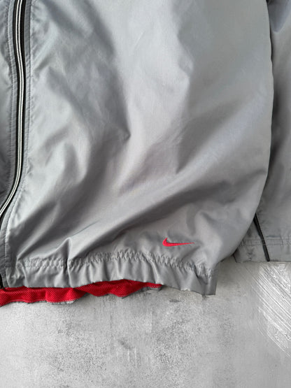 Gray Nike Full Zip Jacket Y2K - Large