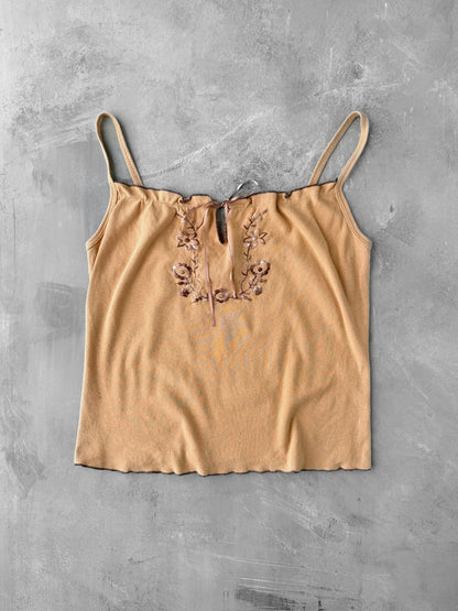 Boho Tank Top Y2K - Small