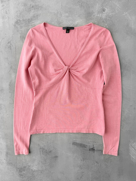Rose Pink Faux Knot Top '03 - Small