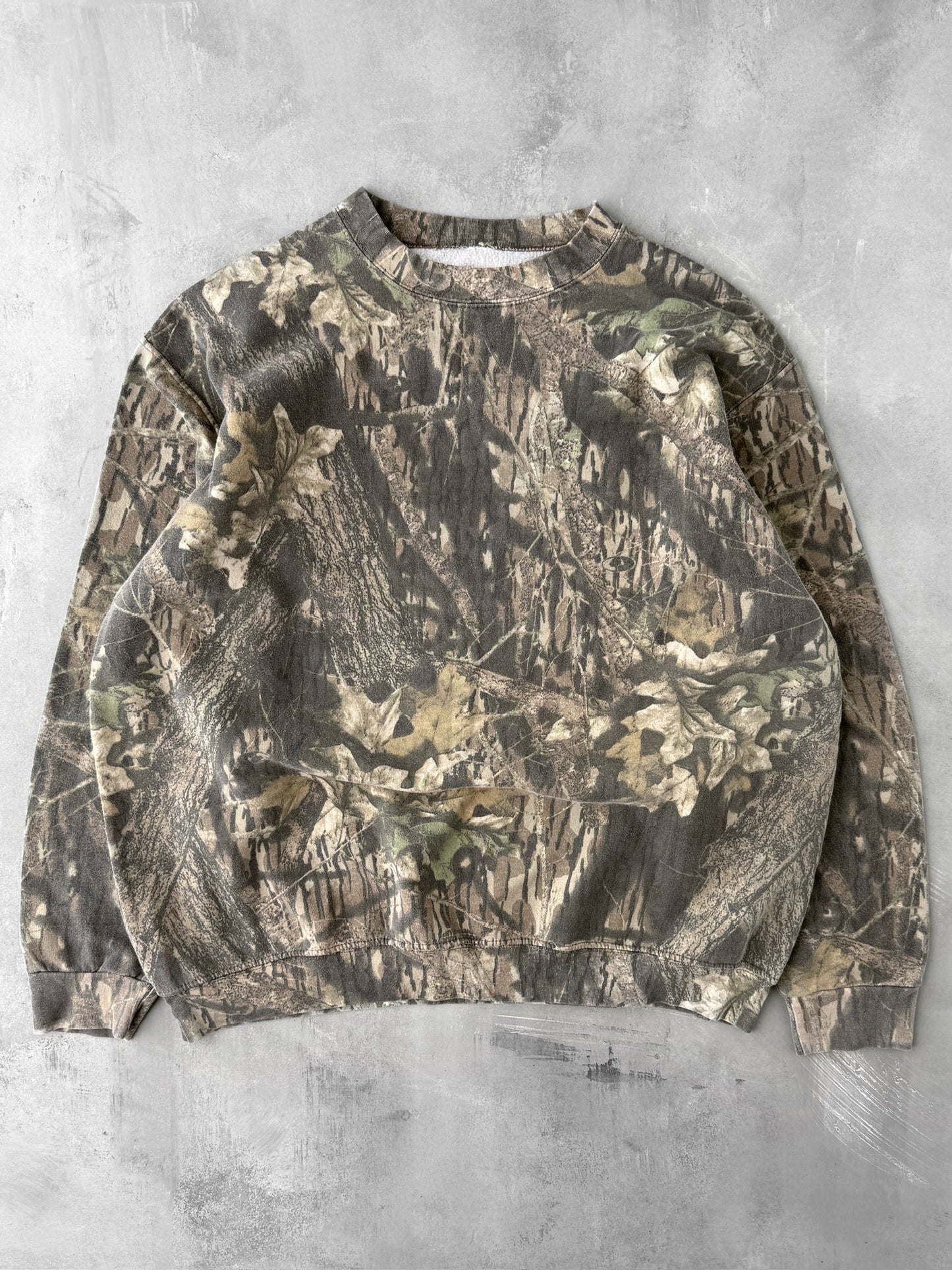 Real Tree Camo Sweatshirt Y2K - XL