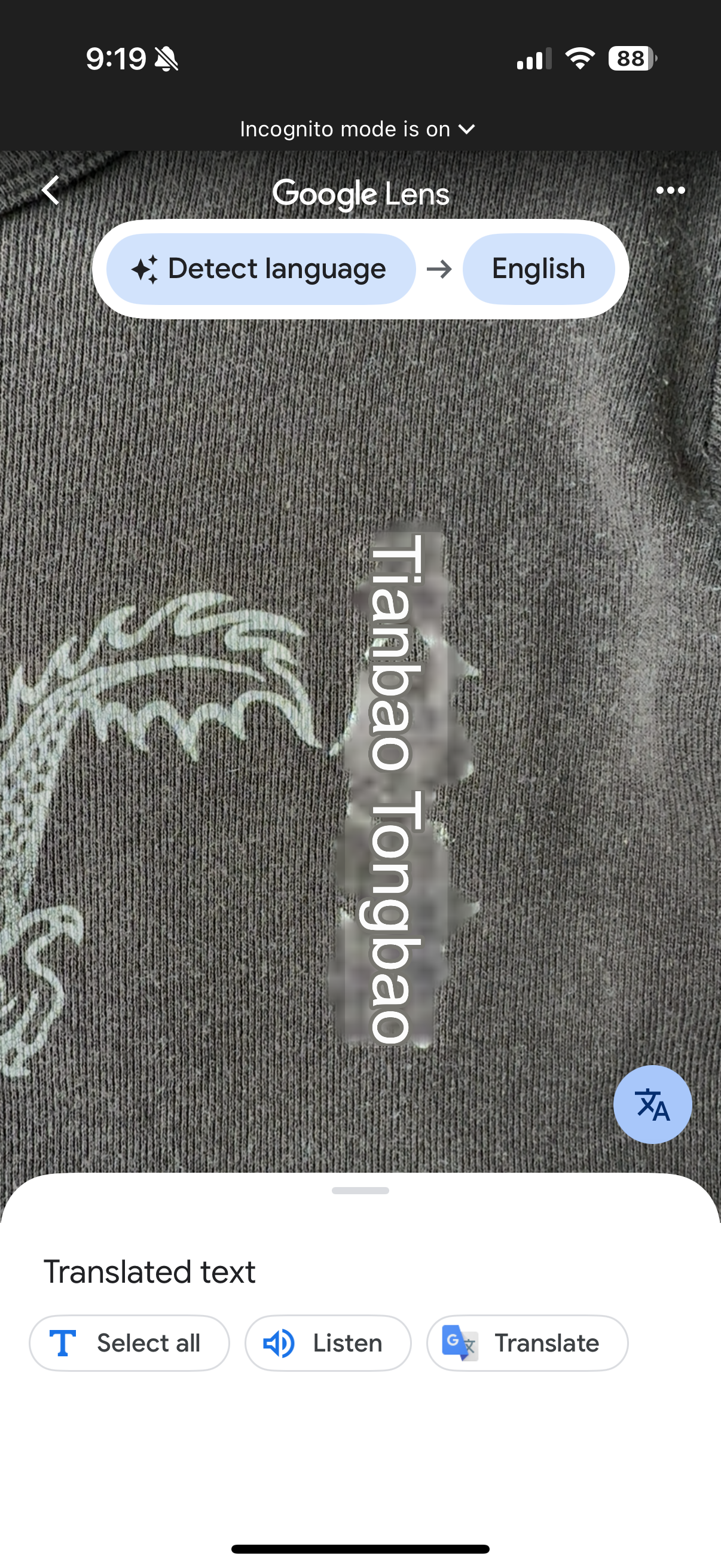 Chinese Dragon “Baby” T-Shirt Y2K - Small / Medium