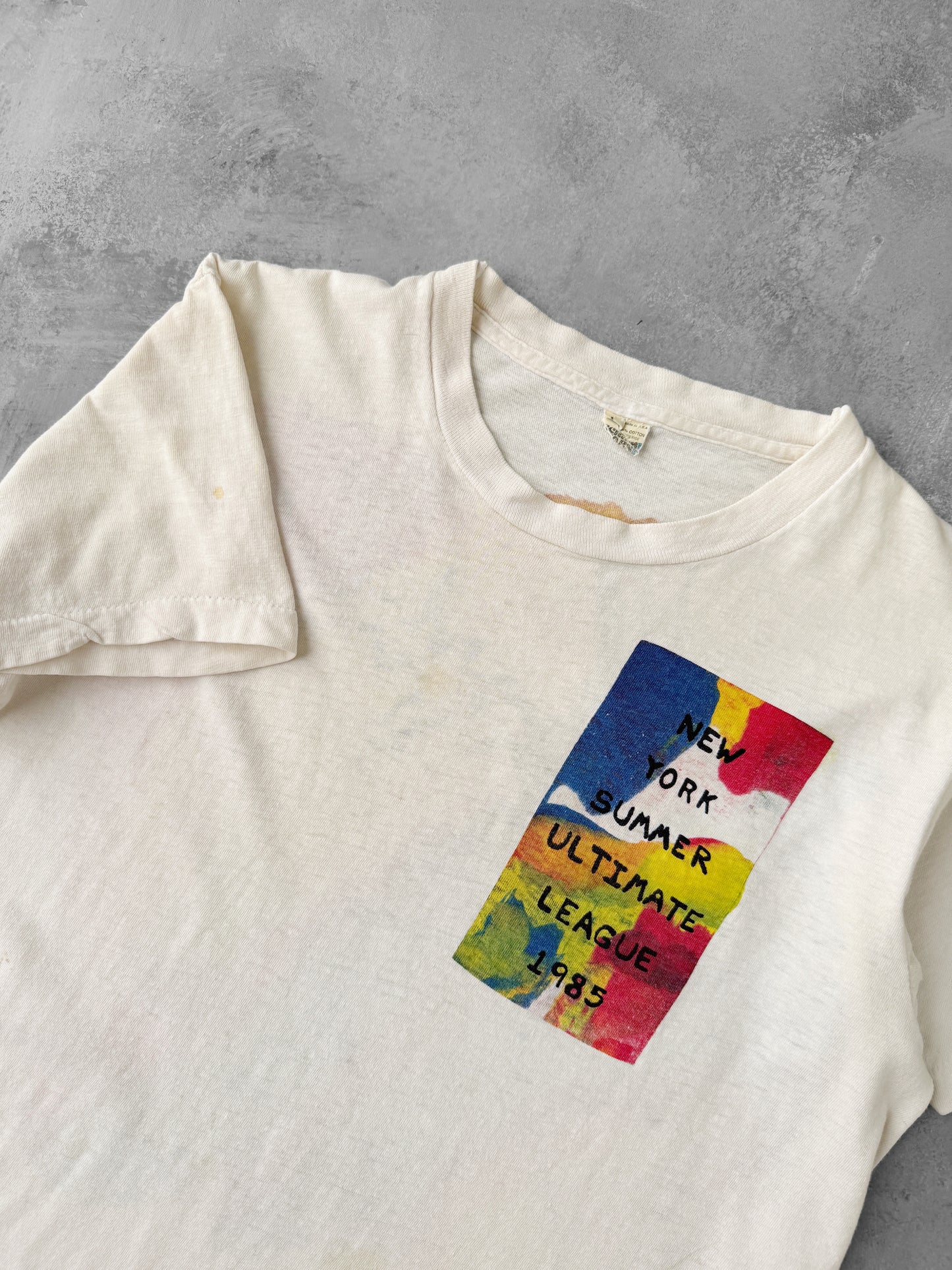 NYC Ultimate Frisbee League T-Shirt '85 - Small