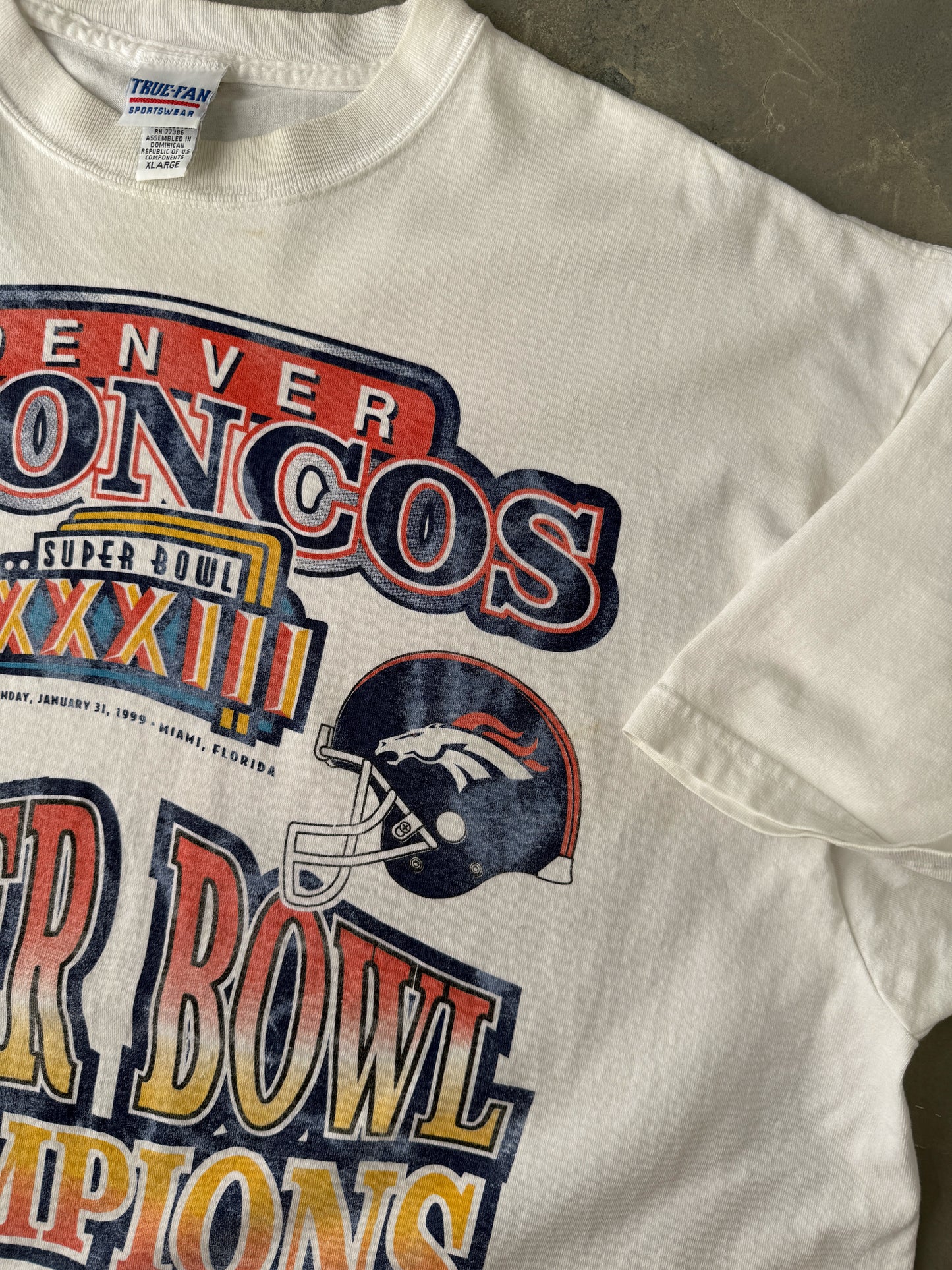 Denver Broncos Super Bowl T-Shirt '99 - XL