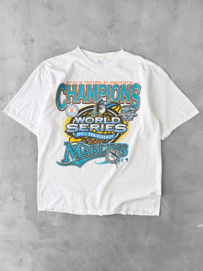 Florida Marlins World Series Roster T-Shirt '03 - XL