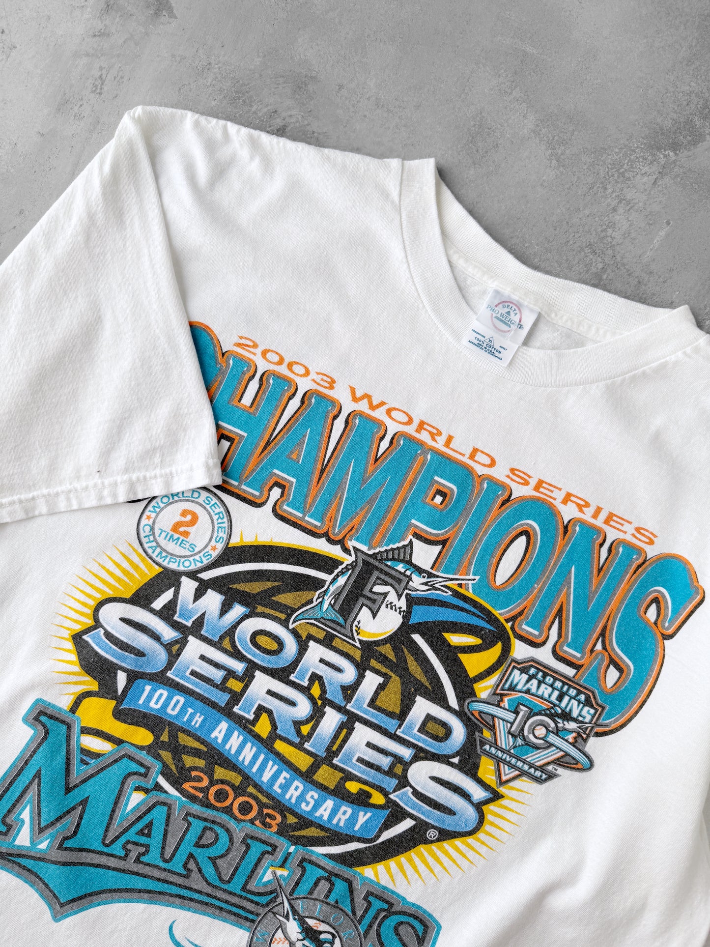 Florida Marlins World Series Roster T-Shirt '03 - XL