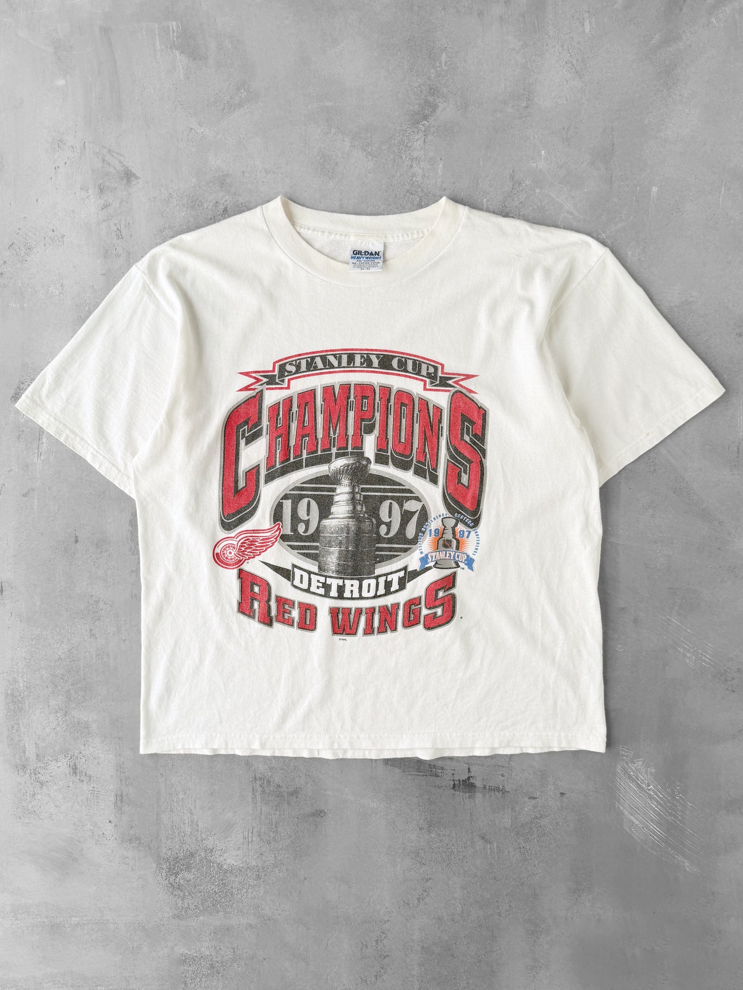 Detroit Red Wings Championship T-Shirt '97 - XL