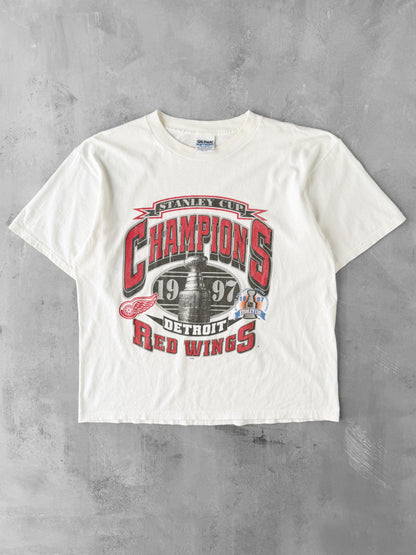 Detroit Red Wings Championship T-Shirt '97 - XL