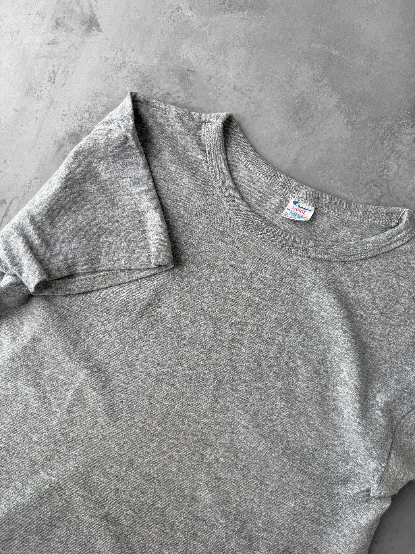 Heather Gray Champion T-Shirt 80's - Medium