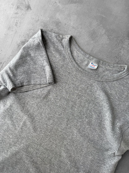Heather Gray Champion T-Shirt 80's - Medium