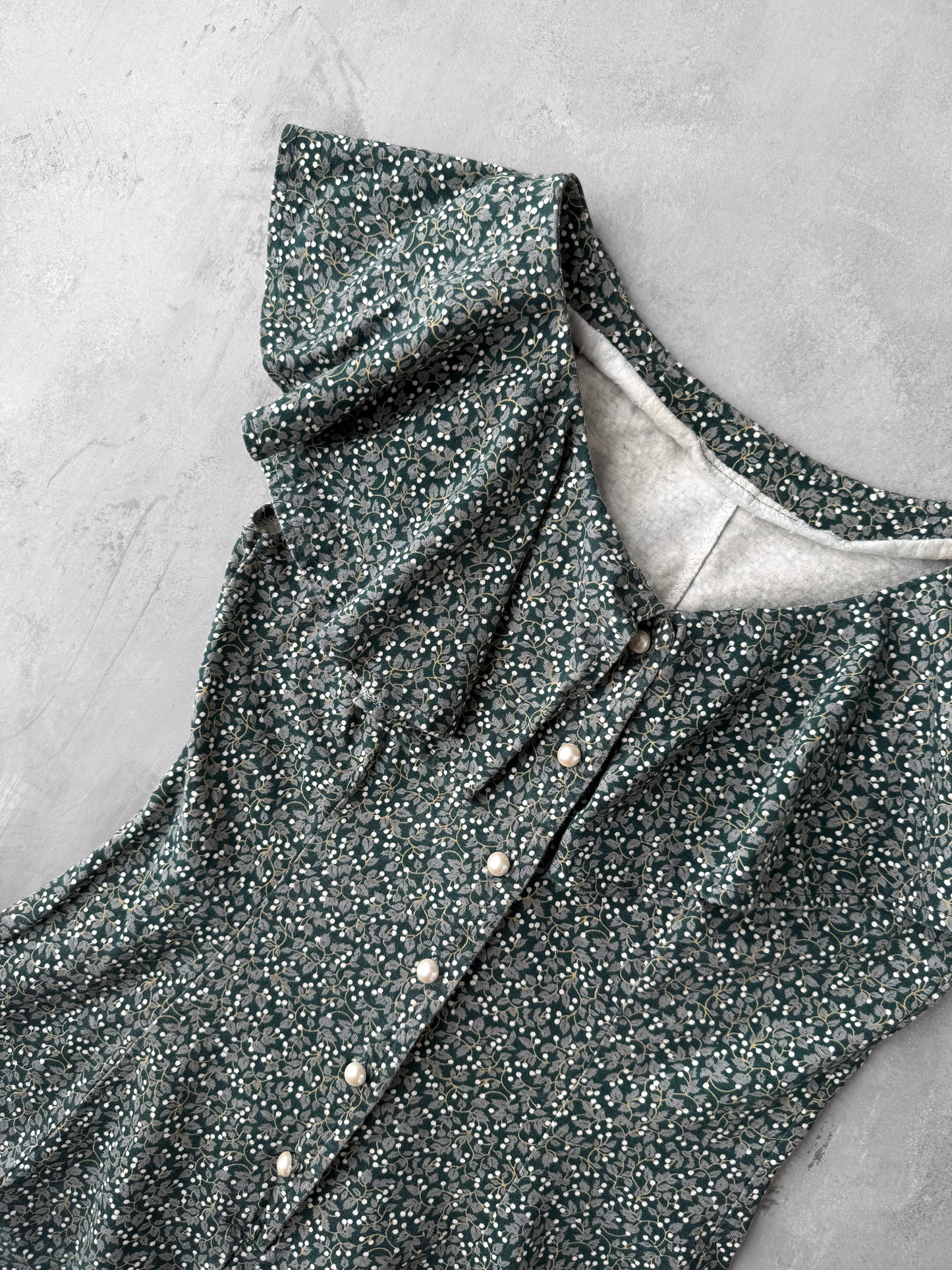 Ruffle Collar Romper 90's - Small / Medium