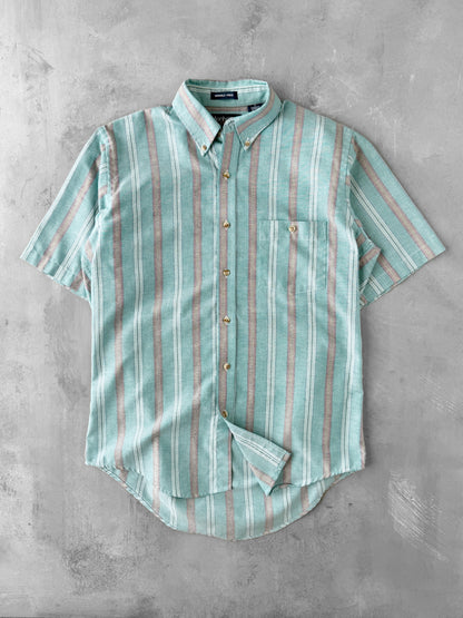 Striped Cotton Shirt 90s - Medium