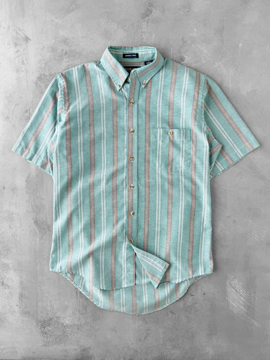 Striped Cotton Shirt 90s - Medium