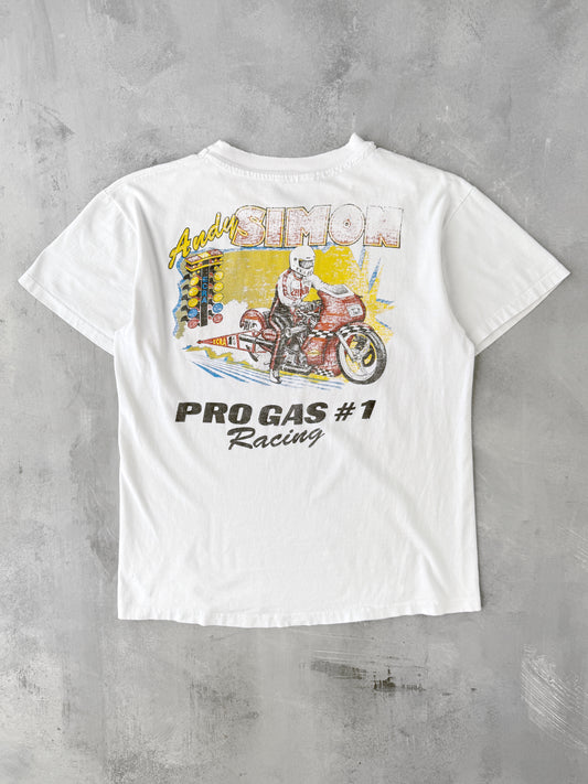 Andy Simon Drag Racing T-Shirt 90's - Medium