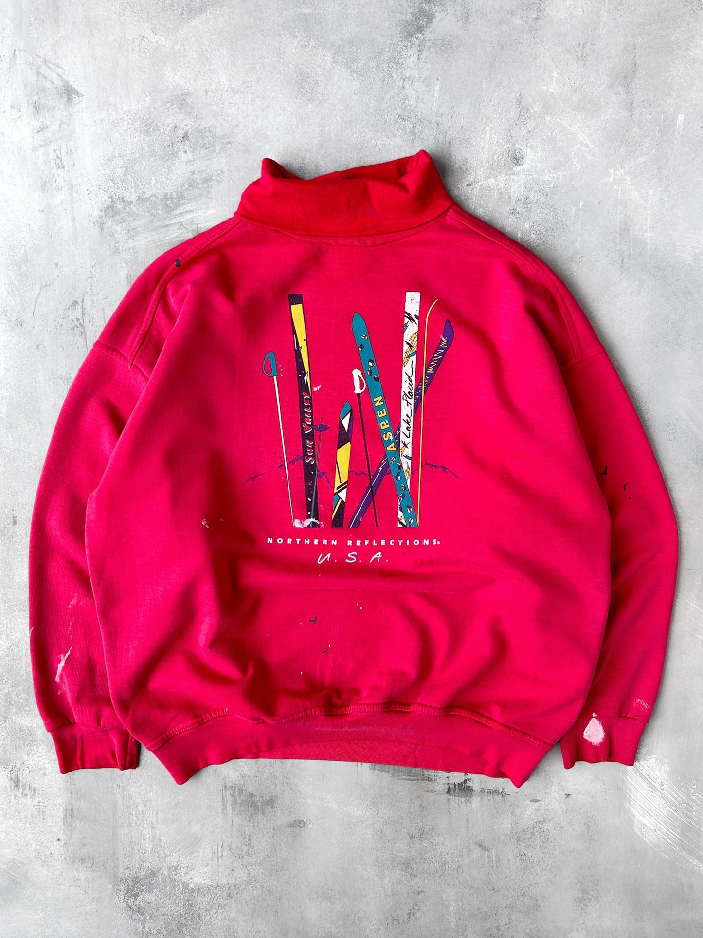Turtleneck Ski Sweatshirt 90's - Large