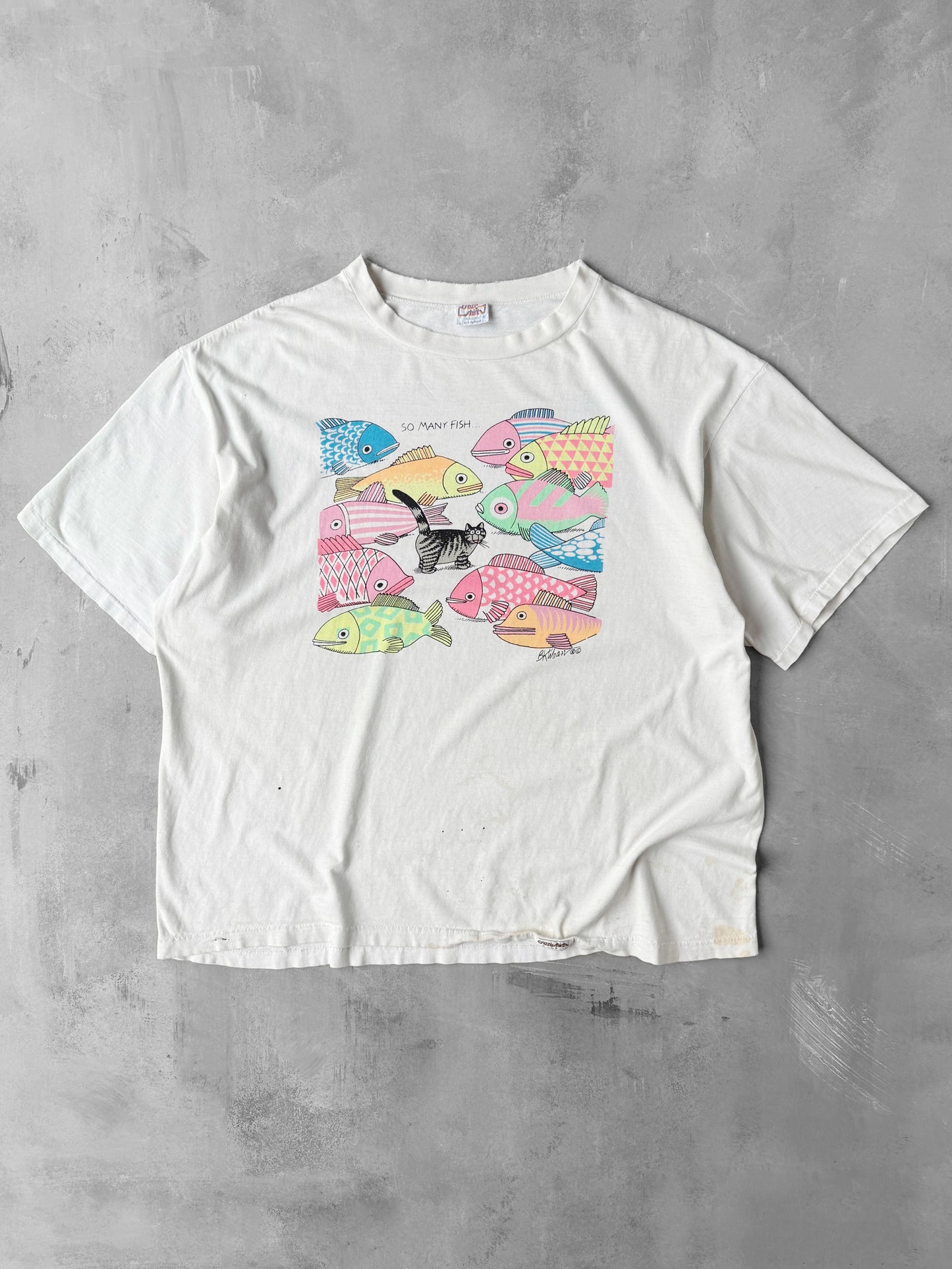 Kilban Cat T-Shirt 90's - XL / XXL