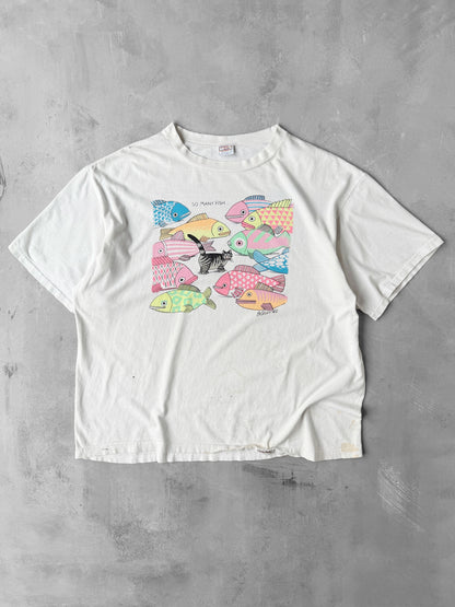 Kilban Cat T-Shirt 90's - XL / XXL