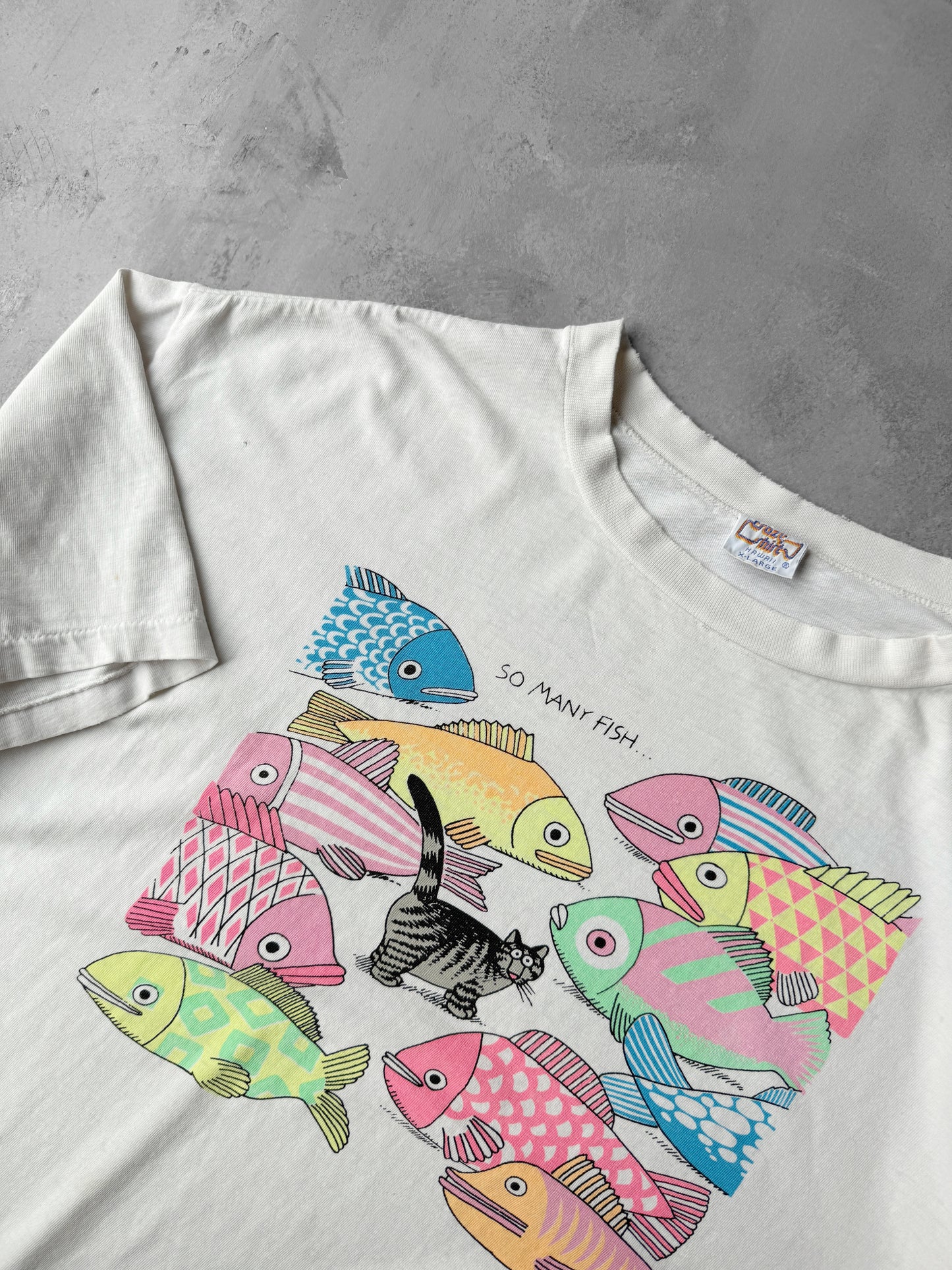 Kilban Cat T-Shirt 90's - XL / XXL