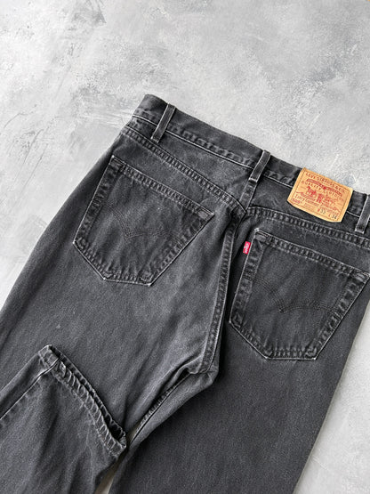 Levi's 505 Black Jeans 90's - 32x34