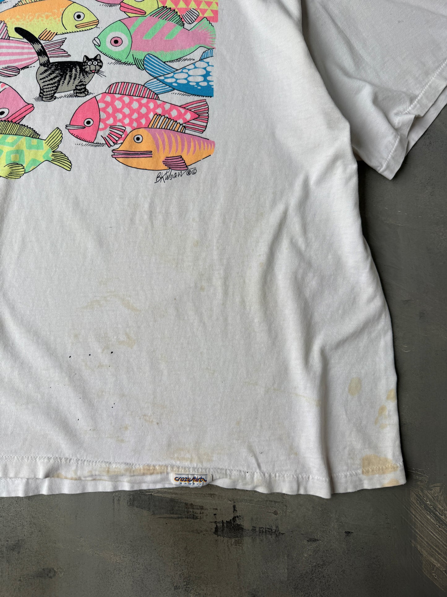 Kilban Cat T-Shirt 90's - XL / XXL