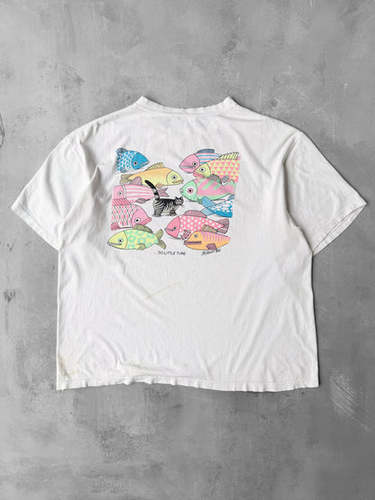 Kilban Cat T-Shirt 90's - XL / XXL