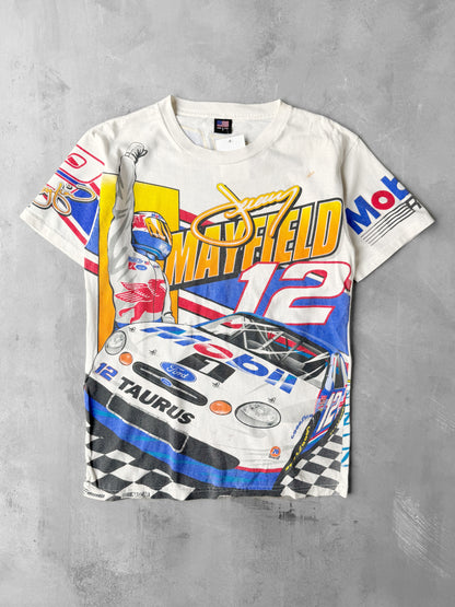 Jeremy Mayfield NASCAR AOP T-Shirt 90's - Medium