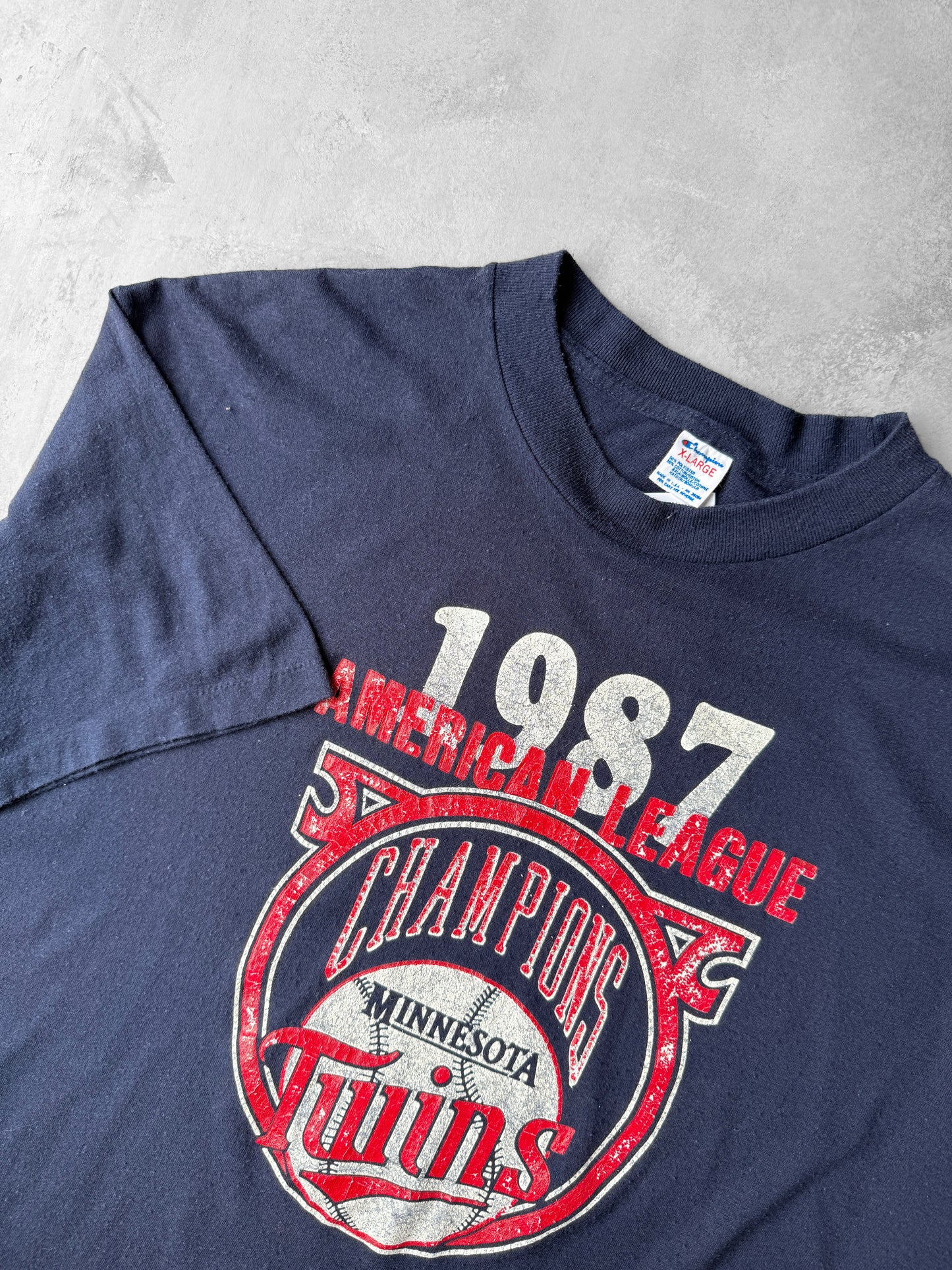 Minnesota Twins AL Champions T-Shirt '87 - XL