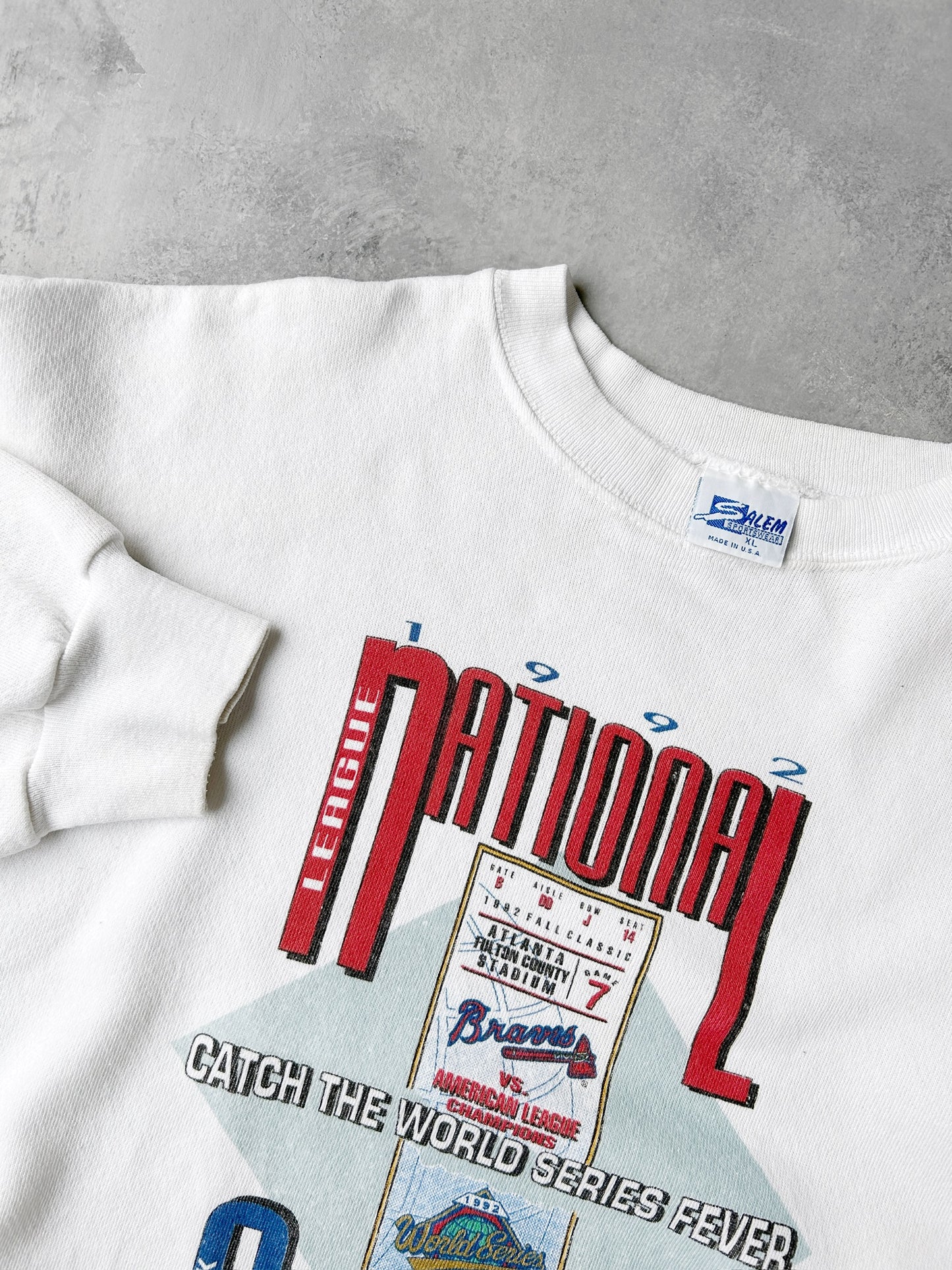 Atlanta Braves World Series Sweatshirt '92 - XL