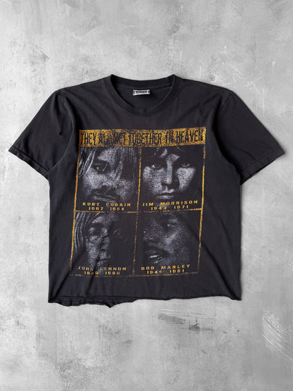 Commemorative Musicians T-Shirt 90's - Large