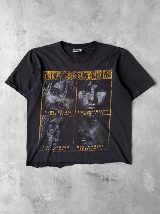 Commemorative Musicians T-Shirt 90's - Large