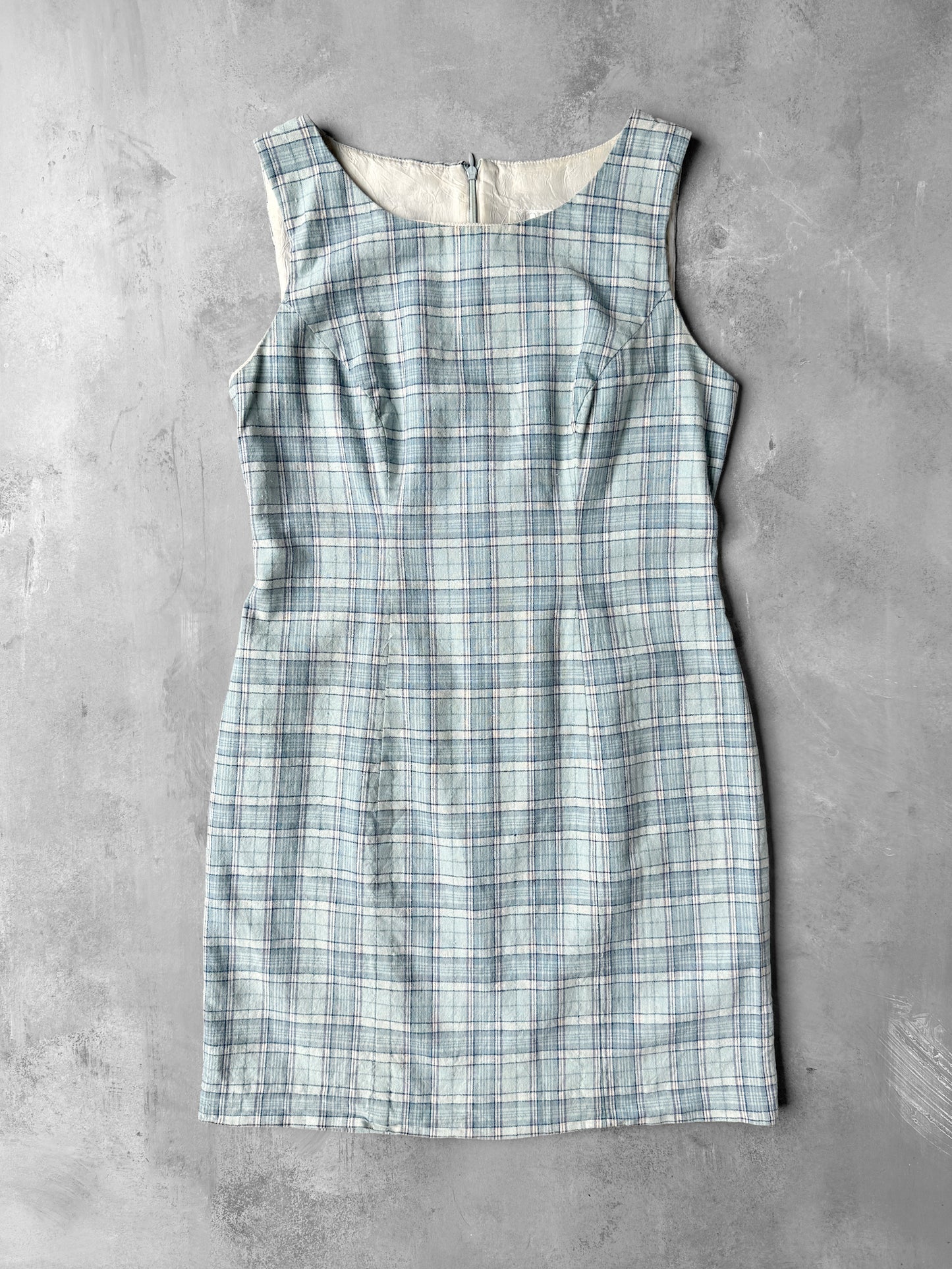 Plaid Pencil Dress 90’s - Medium