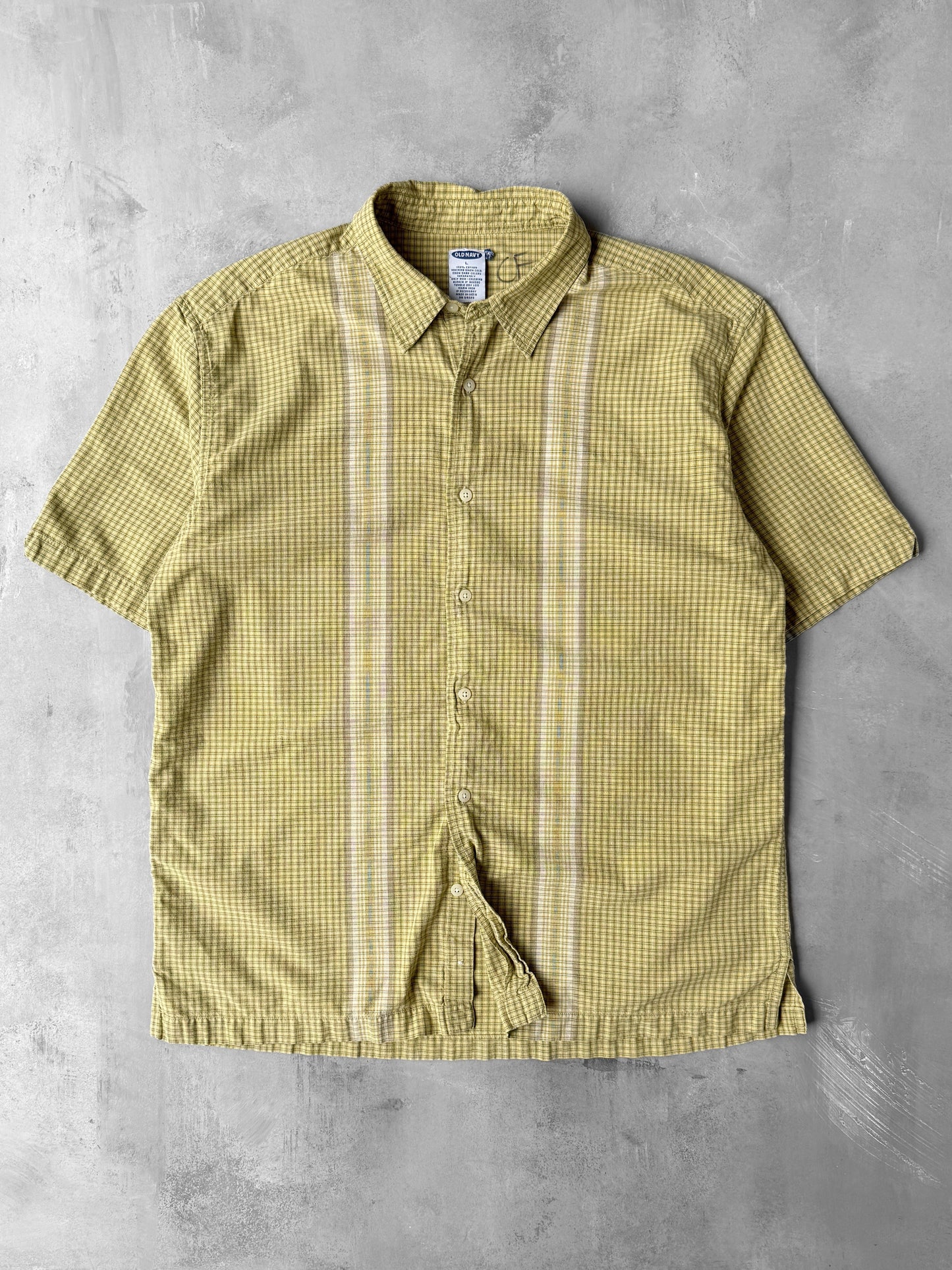 Check Patterned Button Down 00's - Large