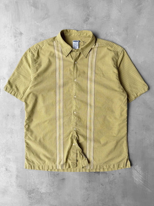 Check Patterned Button Down 00's - Large