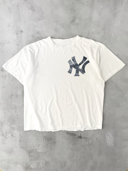 New York Yankees Logo T-Shirt Y2K - XL Boxy