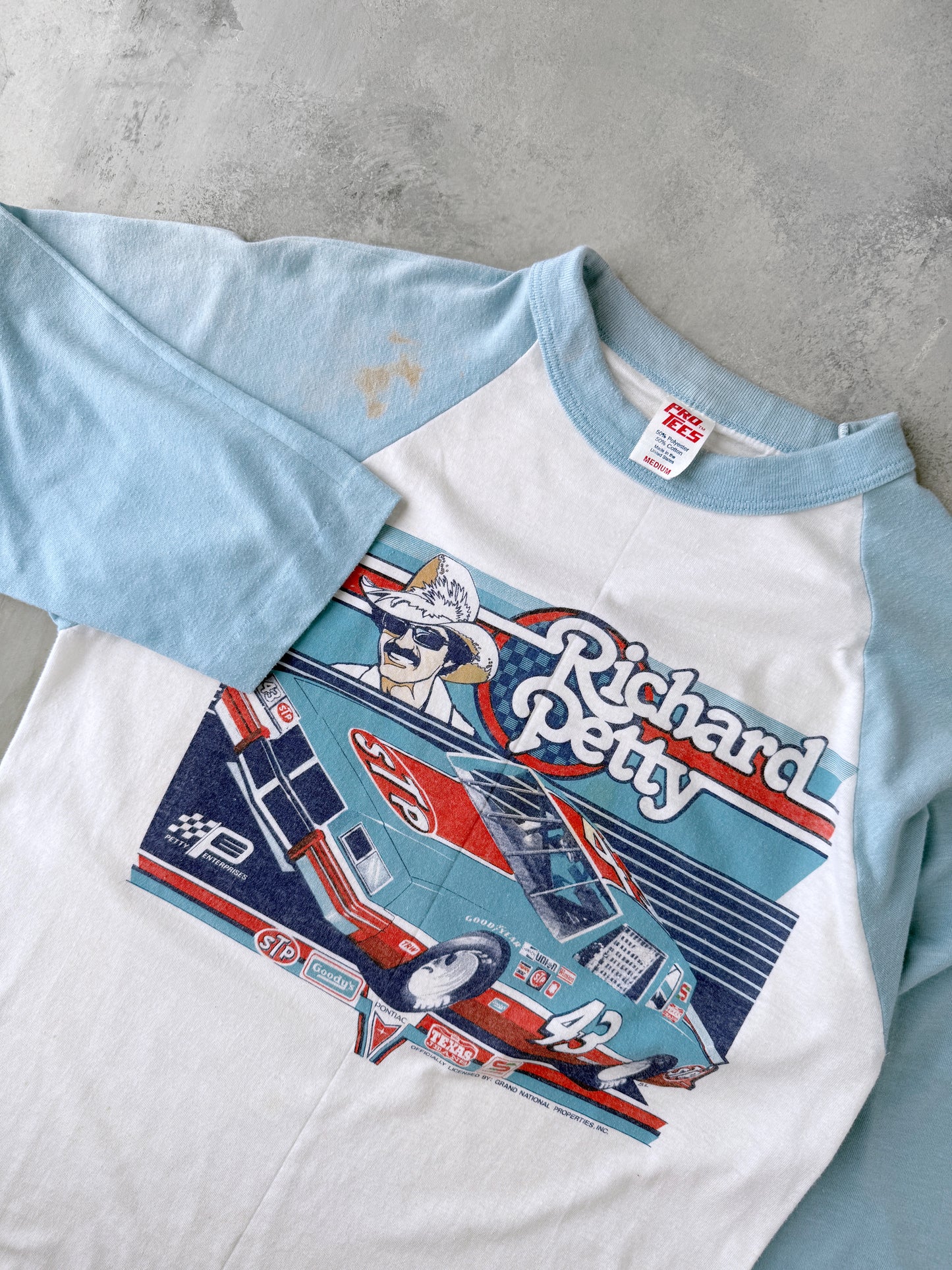 Richard Petty Raglan T-Shirt 80's - Small