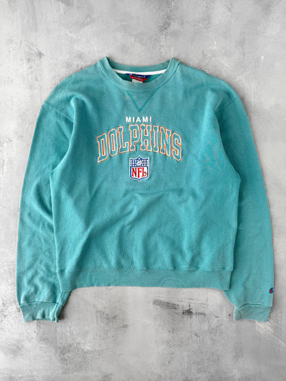 Miami Dolphins Sweatshirt Y2K - Large