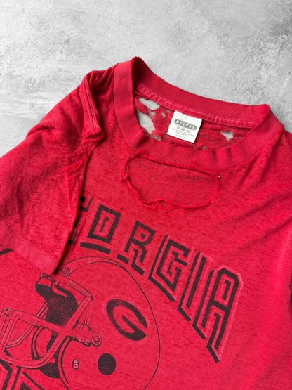 Thrashed Georgia Football T-Shirt 80's - Small