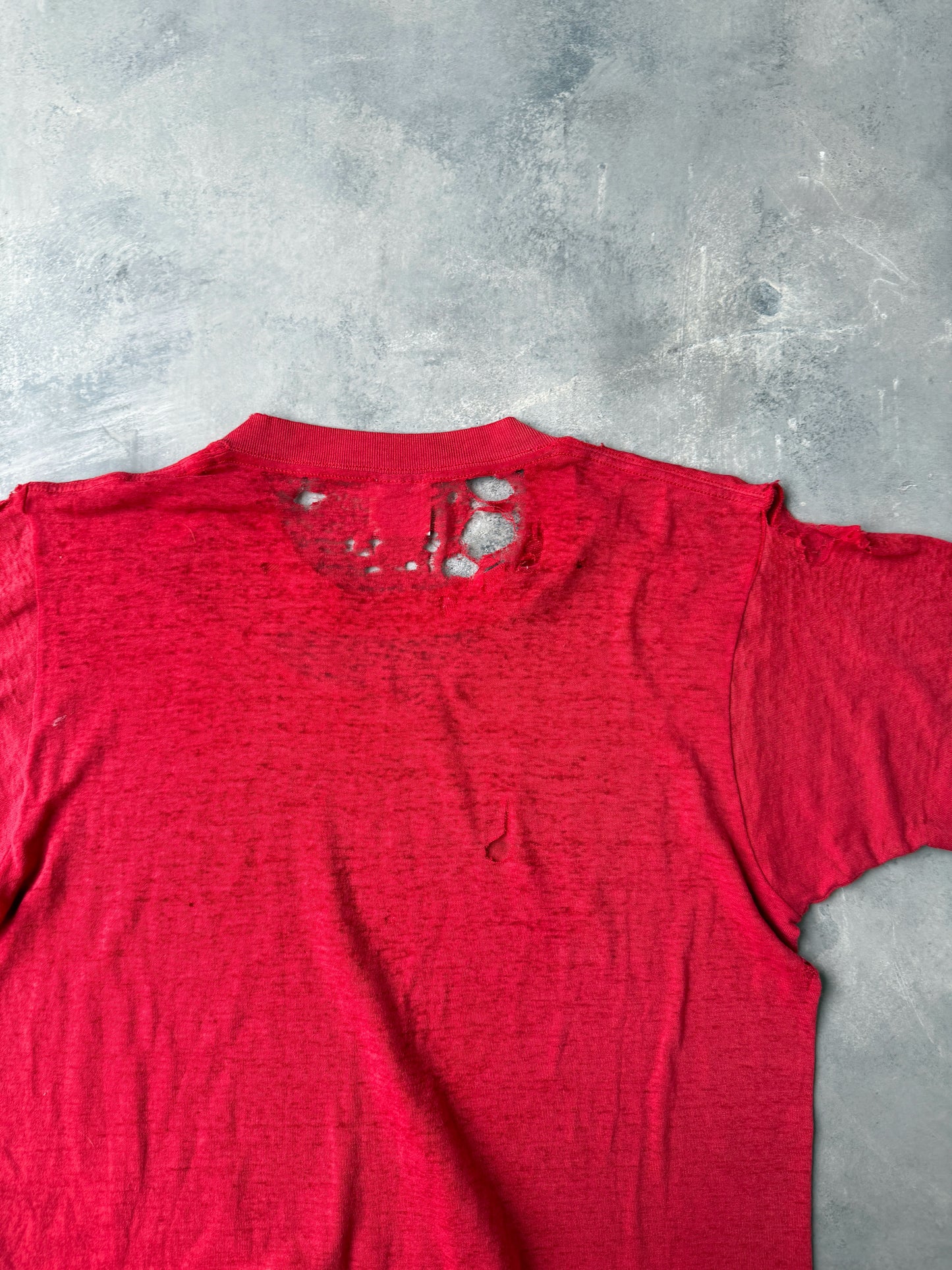 Thrashed Georgia Football T-Shirt 80's - Small