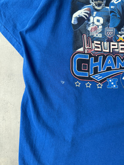 New York Giants Super Bowl Bootleg T-Shirt '12 - XXL