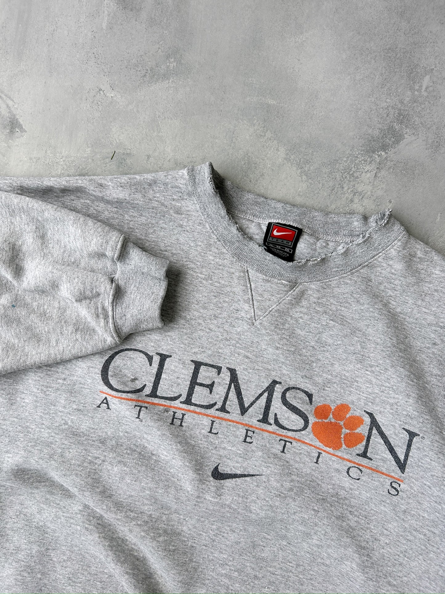 Clemson University Athletics Sweatshirt 00's - XL