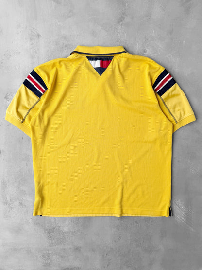 Tommy Hilfiger Mesh Polo Shirt Y2K  - XL