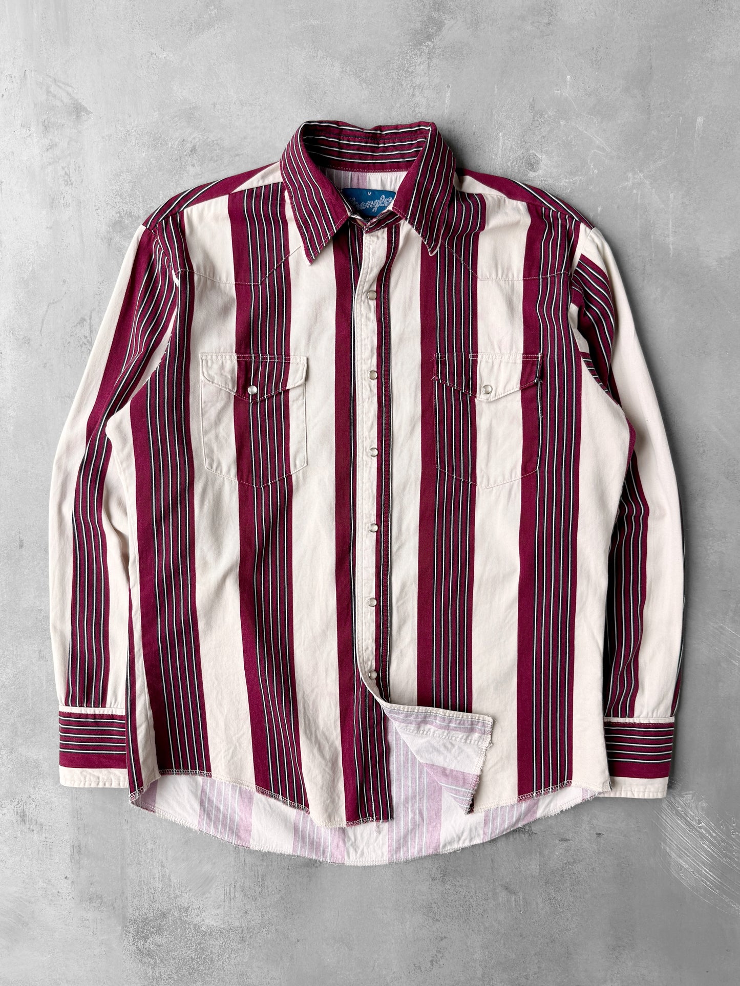 Wrangler Pearl Snap Shirt Y2K - Medium